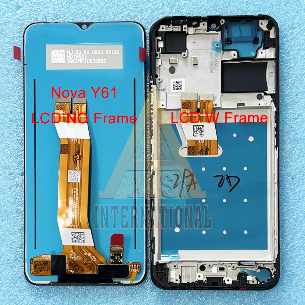 

6.52" Original For Huawei nova Y61 LCD Display EVE-LX9/LX3 Screen Touch Panel Digitizer For Huawei Enjoy 50z EVE-AL00 LCD Frame