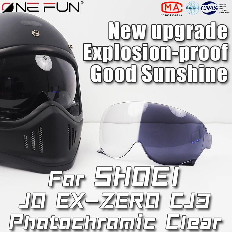 Photochromic Visor For Shoei JO J.O EX-ZERO EX ZERO CJ-3 CJ 3