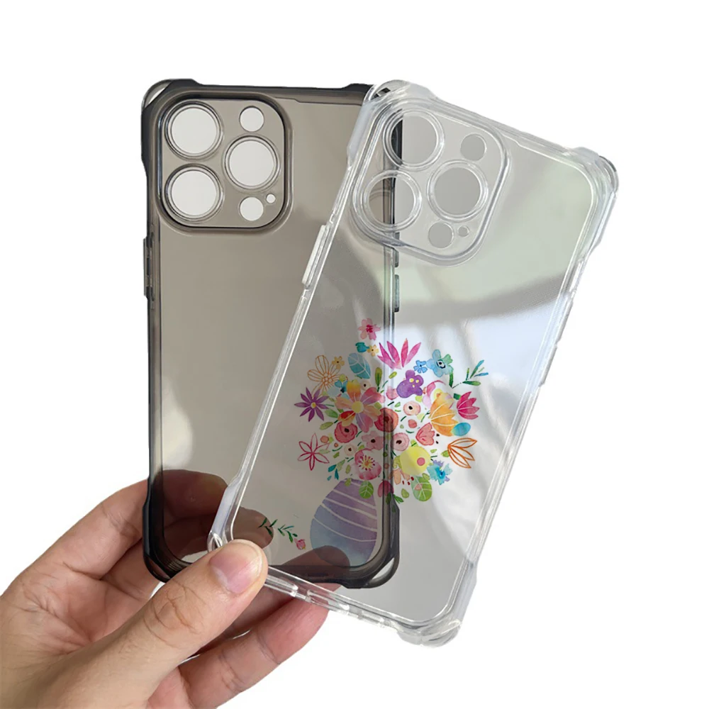 Beautiful vase Collection Suitable for iPhone 16 Case Portable Four Corner Drop Protection Equip with hanging rope B#