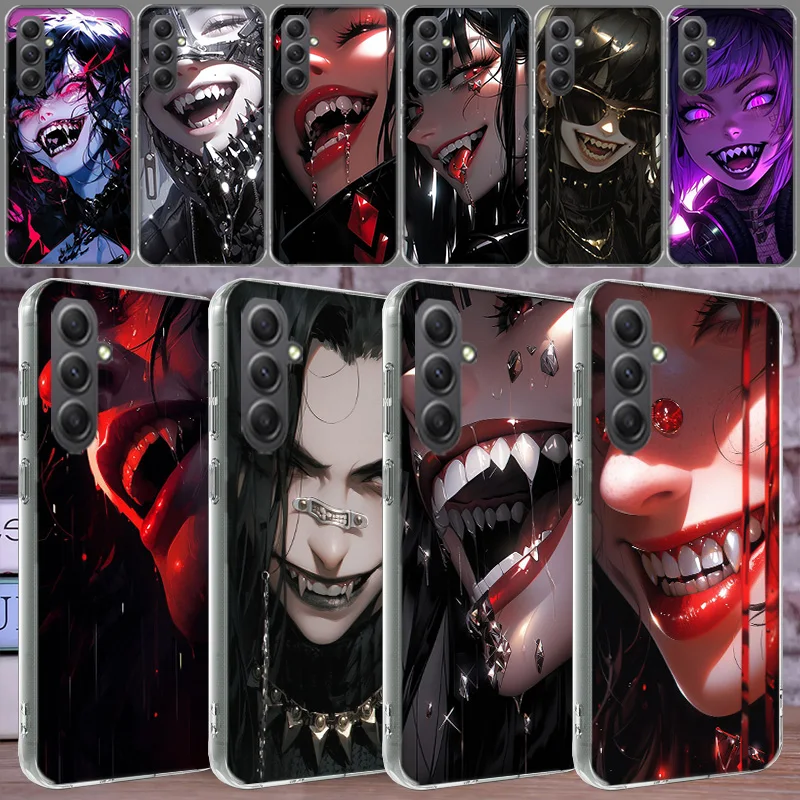 The Fantasy of a Female Vampire Shell Phone For Samsung Galaxy Note 20 Ultra 10 Lite 9 8 A05S A50 A30 A20 A03 A04 A02S A70 A40 A