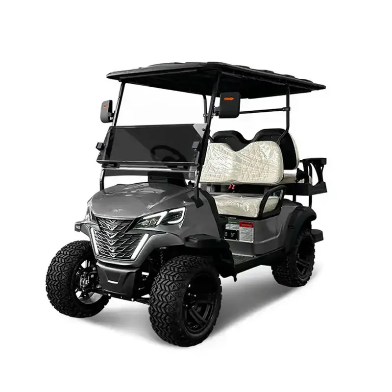 Customized New Version Manufacture Rear Disc Brake Electromagnetic Parking Hunting 4 Seats Electric Golf Cart