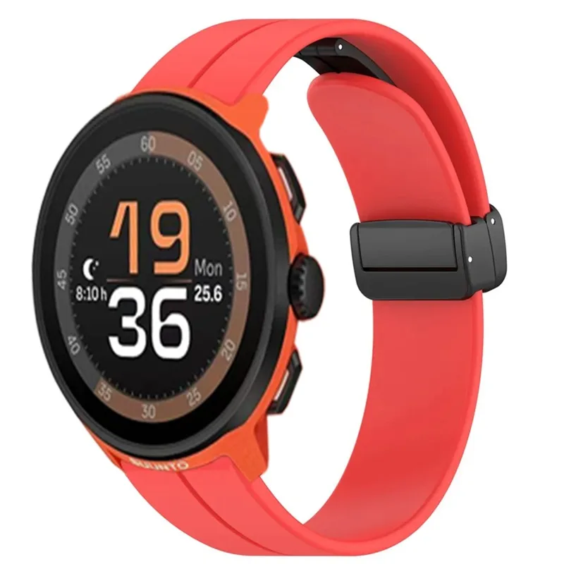 22 مللي متر 20 مللي متر الرياضة سيليكون حزام ل Suunto العمودي 2/سباق 2-S/Run/3 المغناطيسي مشبك معصمه COROS APEX 2-4 42 مللي متر/PACE 3-2-Pro