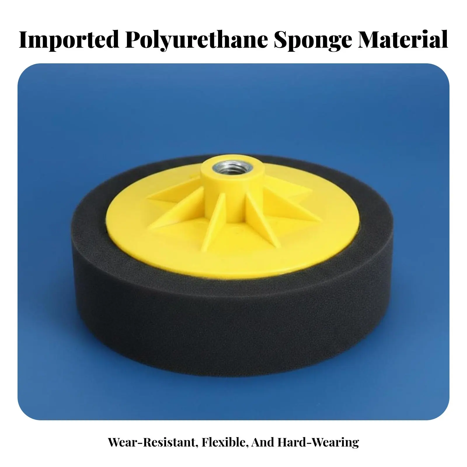 

Wavy-Faced Polisher Disc Fastener System and Loop Fastener Polishing Polishing Accessory Machine Cleanable Flexible