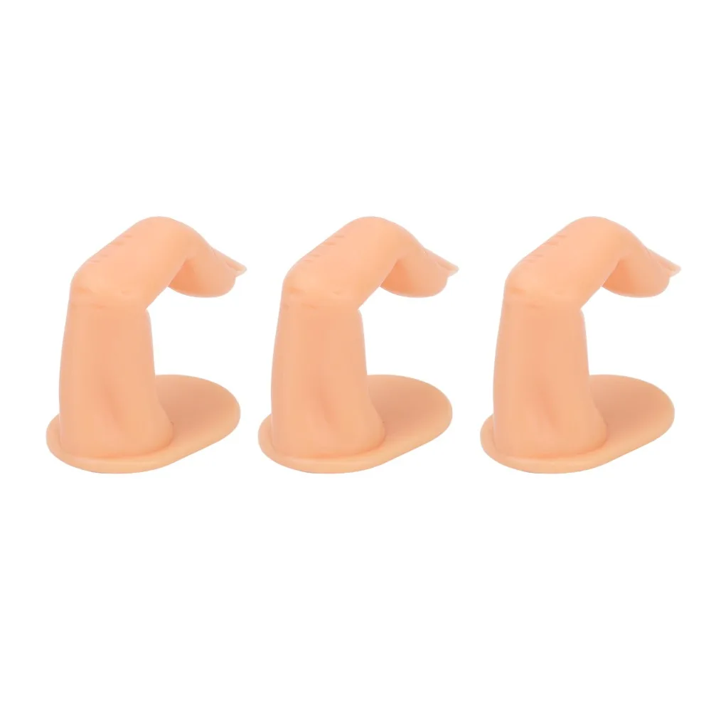 50pcs Detachable Nail Gel Polish Display Book Durable Plastic Replacement Tips Practice Fingers Silicone Reusable