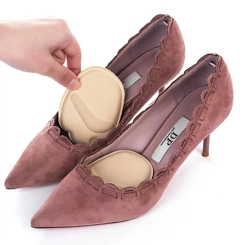 1Pair Heel Pad Soft High Heels Insert Insole Foot Forefoot Half Yard Mat Arch Women Orthopedic Heel Protector Shoe Cushion