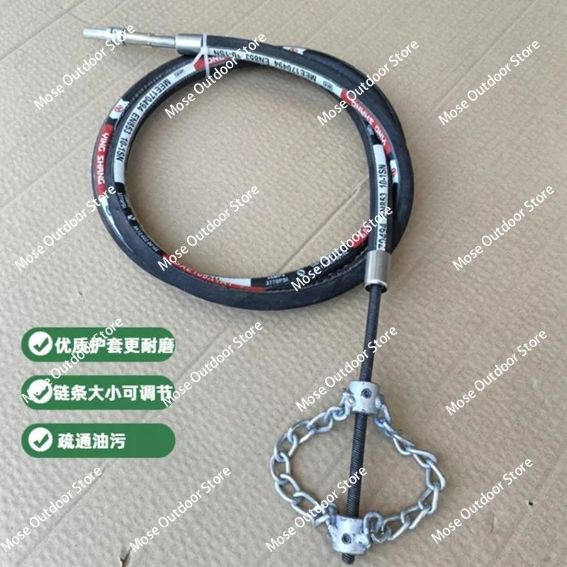 

Enhanced electric drill for sewer cleaning can navigate through blocked pipes and remove tough clogs.