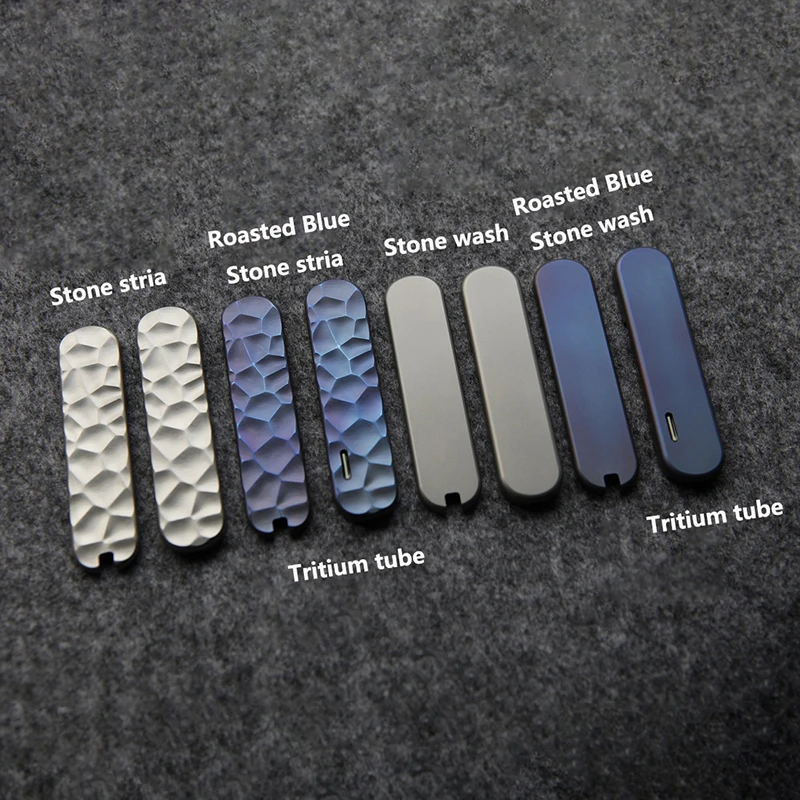 9 Types Titanium Alloy Knife Handle Patches Scales for 58MM Victorinox Swiss Army Knives MiniChamp Manager Signature Ball Pen