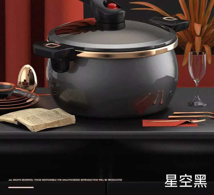 PYH quality enamel micro-pressure soup pot household cooking pot non-stick pot soup binaural  induction cooker
