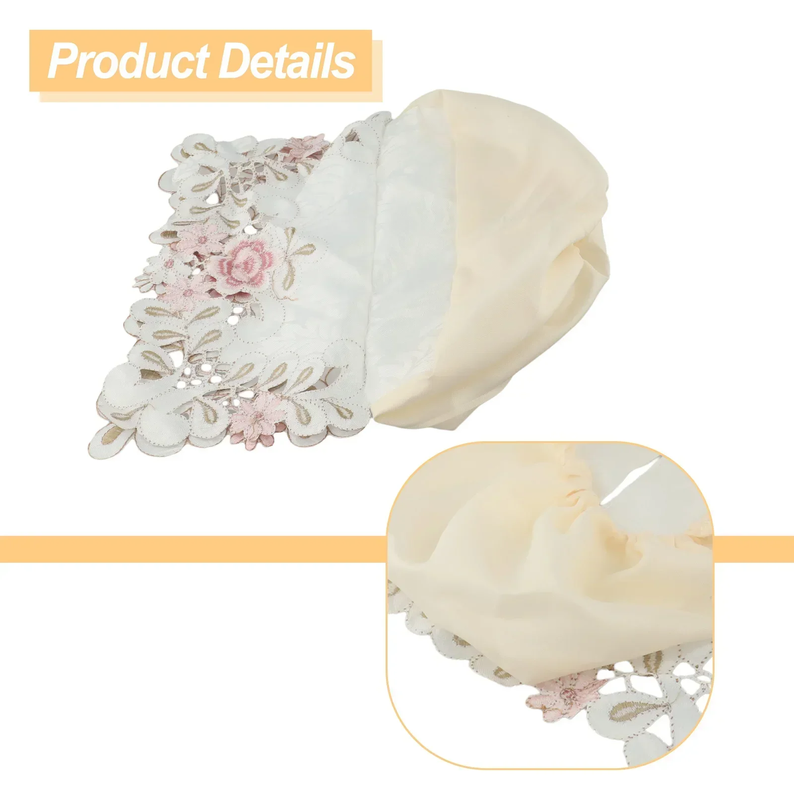 Exquisite Vintage Tissue Box Lace Fabric Tissue Box Cover Paper Storage Box Paper Towel Dispenser Home Napkin Organizer