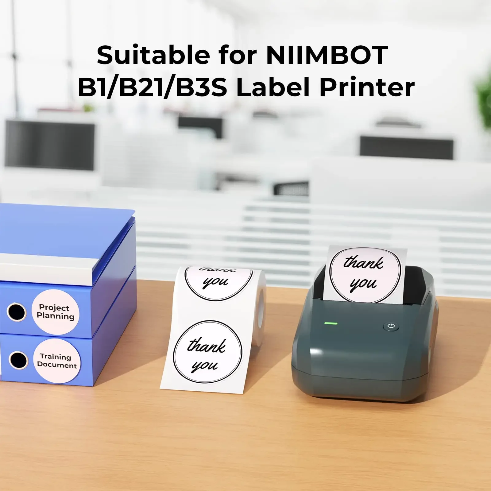 Niimbot B21/B203/B3S/B1 Thermal Label Printing Bigger Size Colorful Sticker Rolls Paper Waterproof Oil-proof Self-adhesive Tape