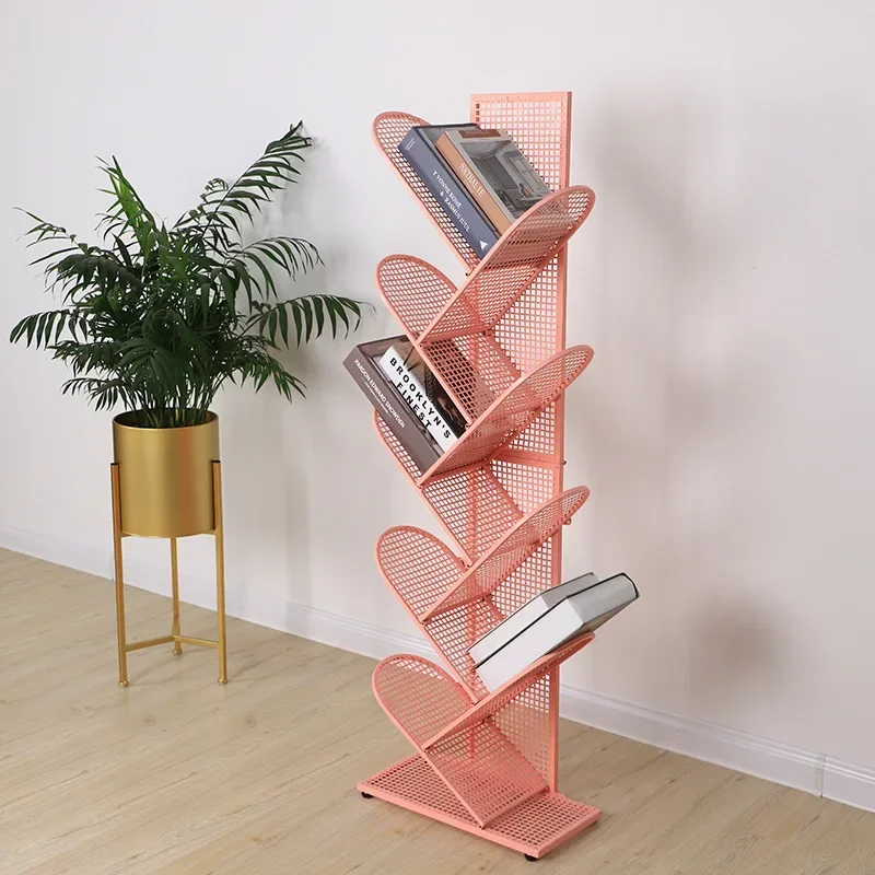 

Ins Nordic Iron Art Tree Bookshelf Living Room, Study Office, Simple Bookshelf, Multi story Floor to Floor Student Bookcase HOT