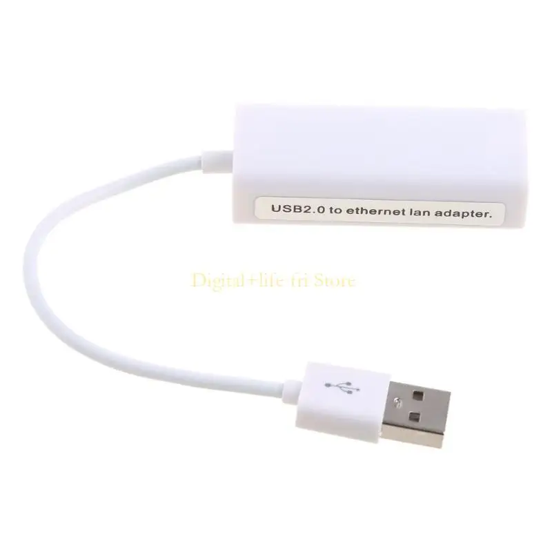 

E06D Adapter USB 2.0 to Ethernet RJ45 LAN Gigabit Adapter for 300Mbps USB Ethernet Adapter Gigabit Ethernet