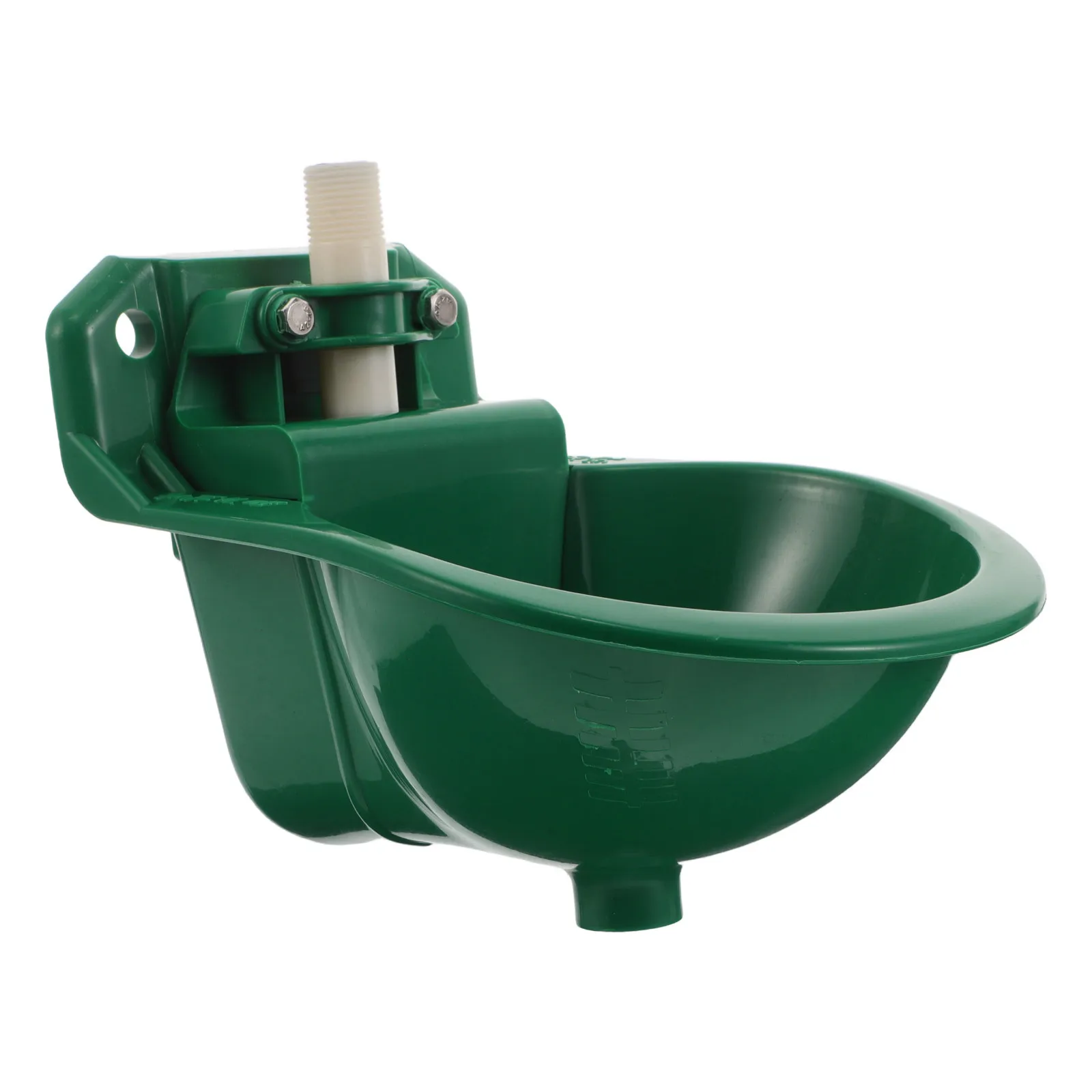 

Automatic Sheep Water Bowl Green Plastic Drinking Trough With Drainage Hole Float Valve For Goat Waterer Feeder Livestock