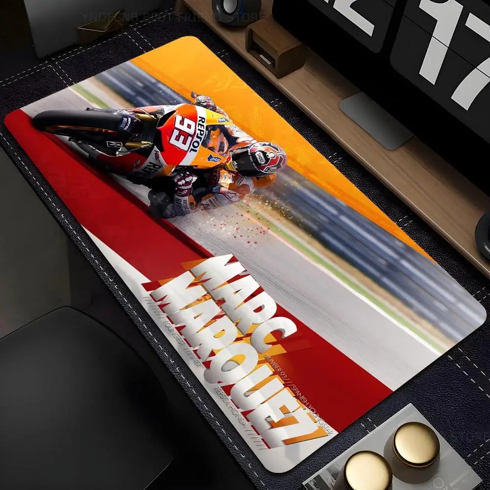 Marc Marquez-Grande Computer Gaming Mousepad, Tapetes de Mesa, Anti-Deslizamento, Macio, Laptop, Acessórios, 93