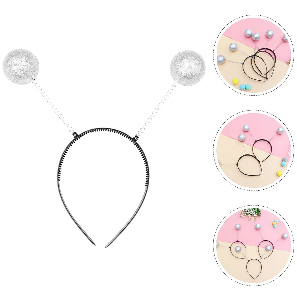Alien Headband Costume Accessories Ears Hair Ribbons Glitter Hoops Antenna Adults Party Bands Flash