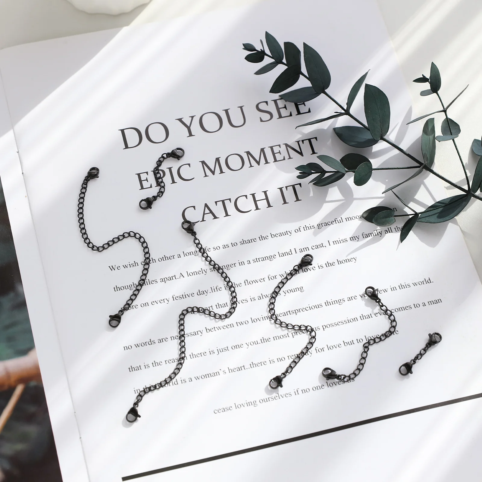 

6 шт., набор удлинителей когтей омара из нержавеющей стали, ожерелье, браслет, изготовление ювелирных изделий 30 мм, 50 мм, 75 мм, 100 мм, 125 мм, 150 мм