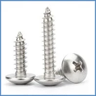 50 100 200 pcs M1.4 M1.7 M2 M2.5 M3  M3.5 M4 PWA  Mini Black Steel Phillips PWA Cross Round Head Self Tapping Screws with Washer