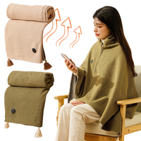 Wearable USB Electric Heated Blanket 3 Heating Levels Heating Electric Blanket Shawl for Home Office