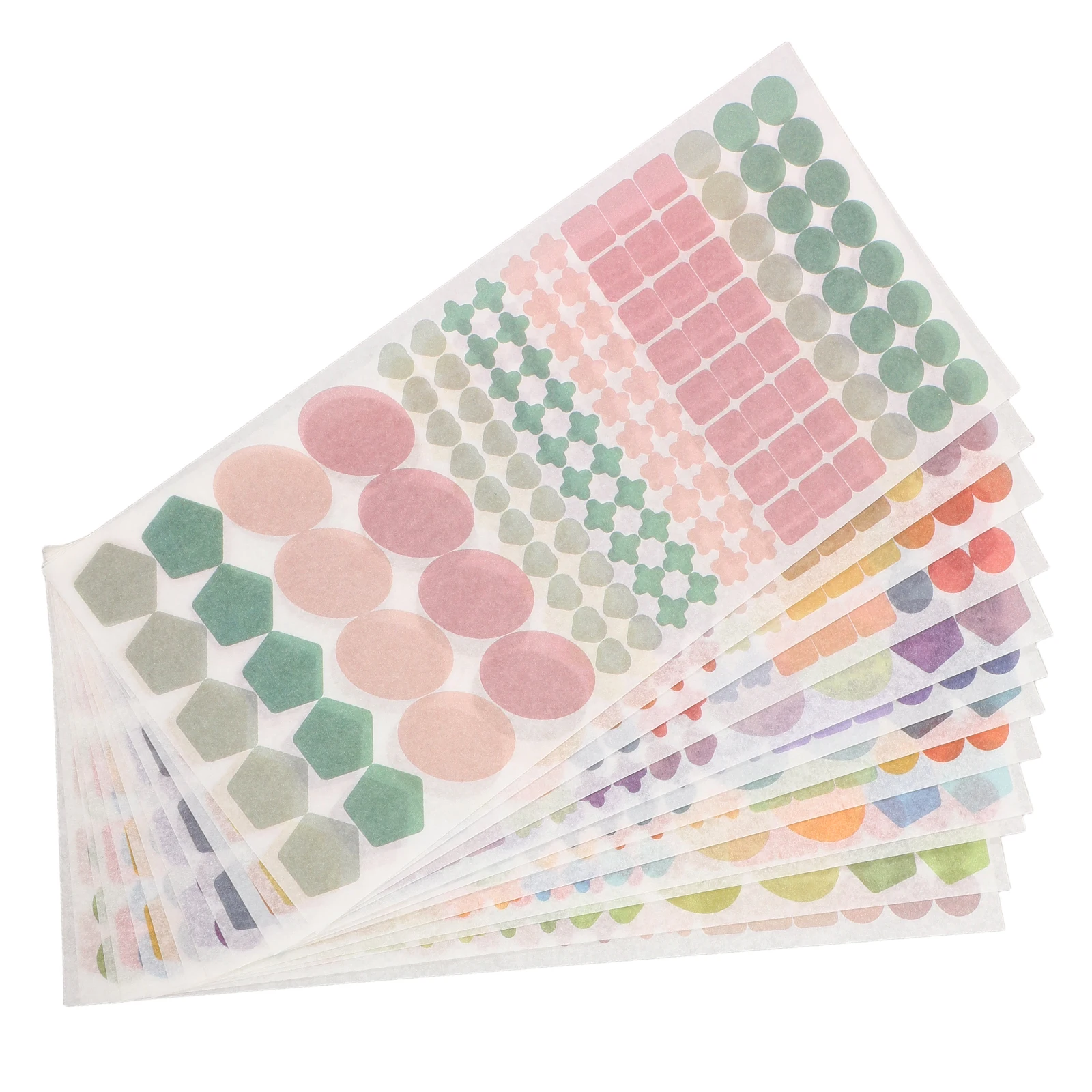 12 ورقة من ملصقات ورق اشي اليابانية بتصميم هندسي قديم لمجموعة الملصقات المزخرفة لمجلة السفر والمذكرات