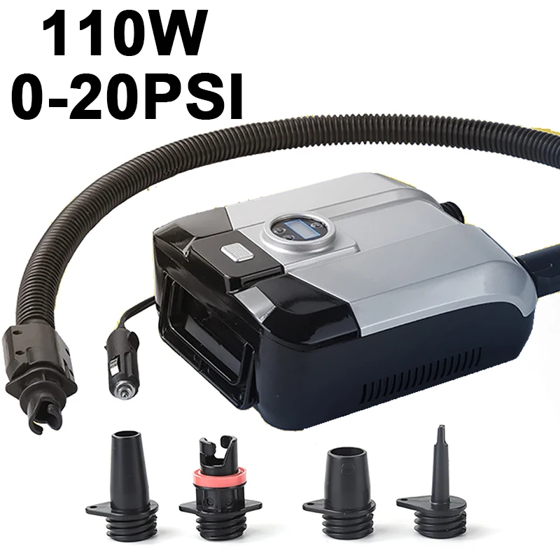 12V 20PSI Electric SUP Air Pump Quick Air Inflator with Digital Display for Inflatable SUP Stand Up Outdoor Paddle Board Boat