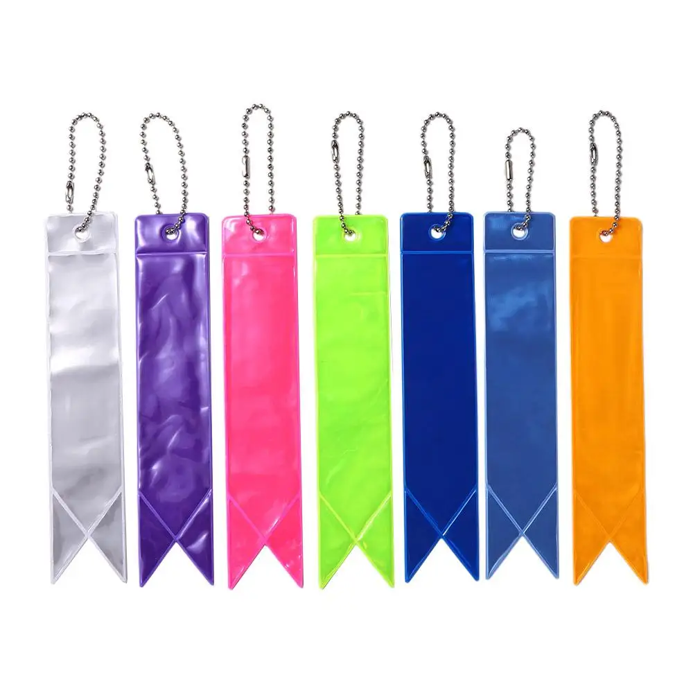 Decoration Backpack Pendant Adults Children Bag Keychain Reflective Pendant Car Keyrings Reflective Strip Reflective Keychains