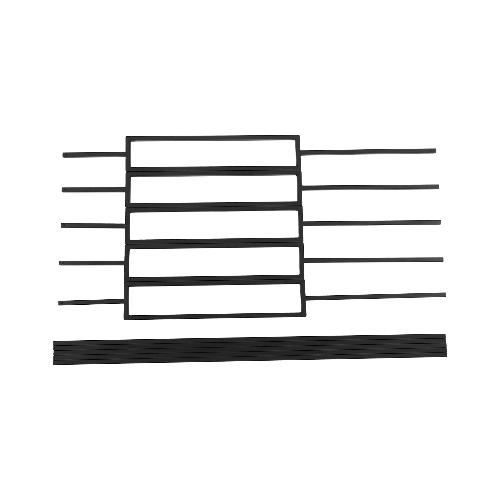 44in Staircase Garden Balconies Balusters Decorative Iron Balusters Stair Railing 44.88*4.33*3.94in