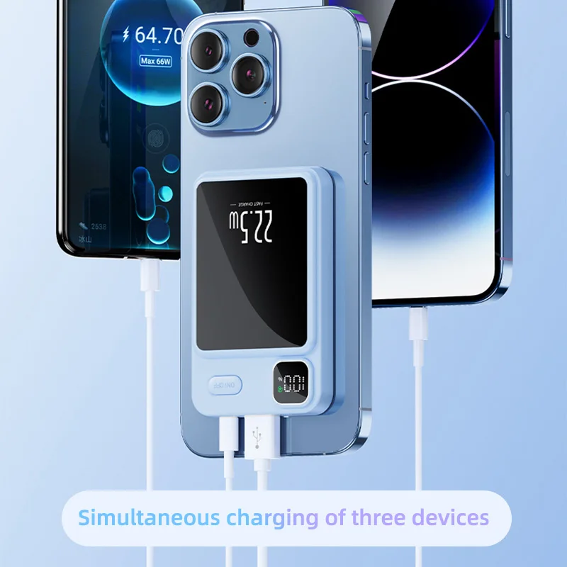 Macsafe Power Bank 10000mAh Wireless Magnectic Portable Power Bank Charger Fast Charging Auxiliary Battery Powerbank For Iphone