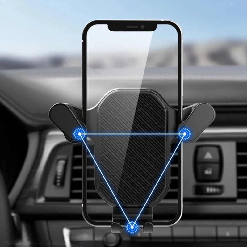 Soporte Universal de teléfono móvil para coche, soporte de gravedad para GPS, montaje de ventilación de aire automático para IPhone 14, 13, 12, 11 Pro Max, Xr, Xiaomi y Samsung