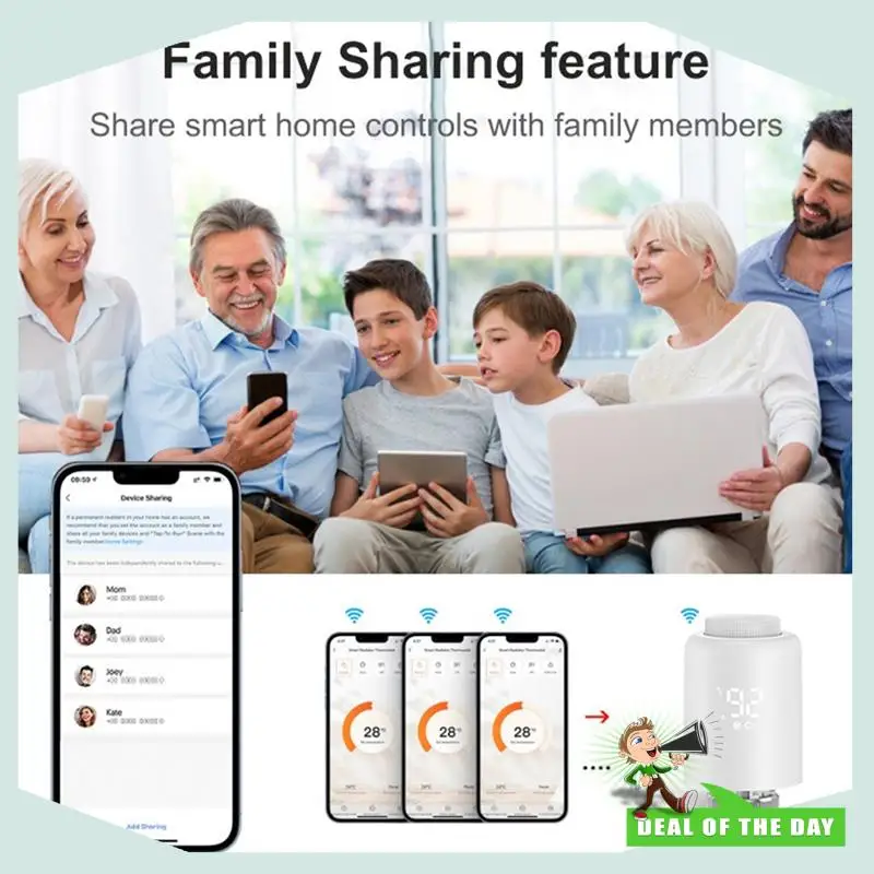 

24-Hour Delivery Tuya Wireless Zigbee Temperature Control Valve Zigbee Thermostat Radiator Actuator