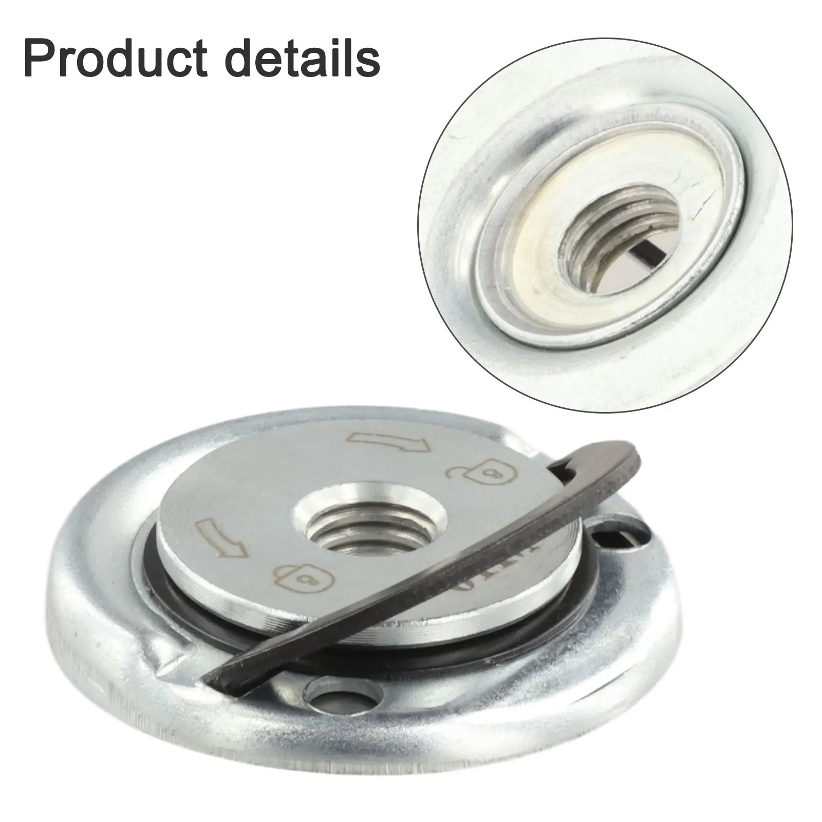 M10 Thread Angle Grinder Self-locking Pressing Plate Steel Angle Grinder Quick Release Flange Nut Clamping Power Tool Accessorie