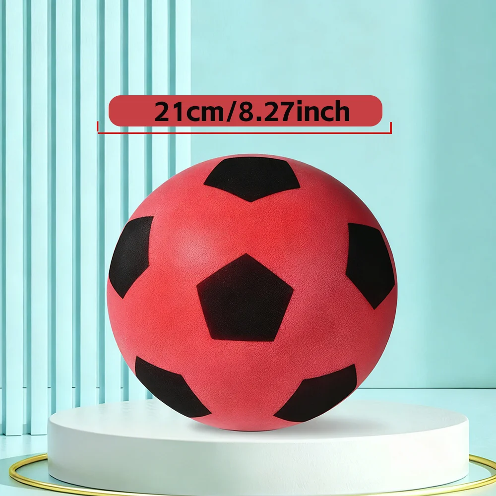 1PC Stille Foam Voetbal |   Zacht, PU-materiaal met hoge rebound |   Stille trainingsbal voor binnen
