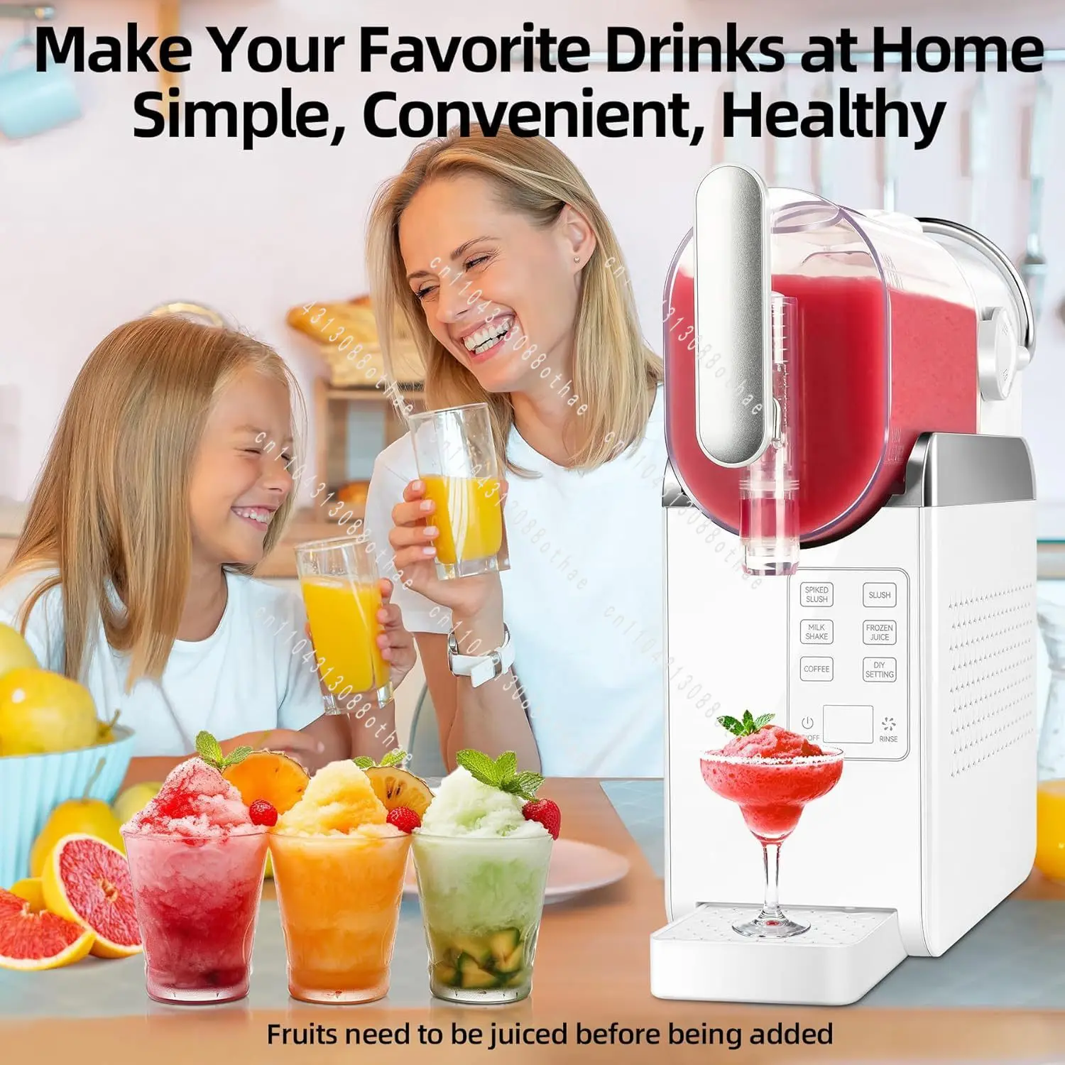 Household Snow Melt Mianmian Smoothie Touch Screen Cold Drink Machine Stirring Juice DIY Ice Cream Machine