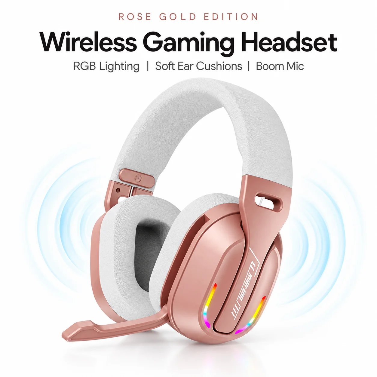 Gaming Headset With Mic Rgb - Gaming Headset, Bluetooth & Wired Over-Ear