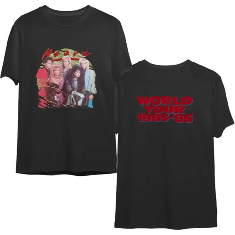 

1985 1986 Heart World Tour Concert T Shirt 2 Sided