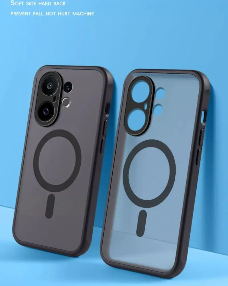 Per VIVO X200 FE Custodia Nuovo Magnetico Smerigliato Traslucido Ultra-sottile PC Anti-caduta Della Copertura Per VIVO S30 Pro Mini Antiurto Funda