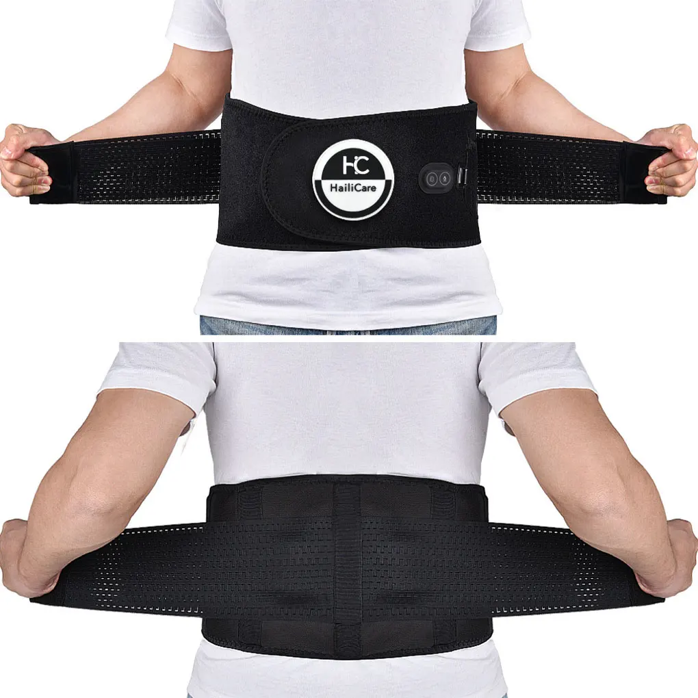 Heating Vibration Belt Portable Infrared Massager Trainer Compress Band