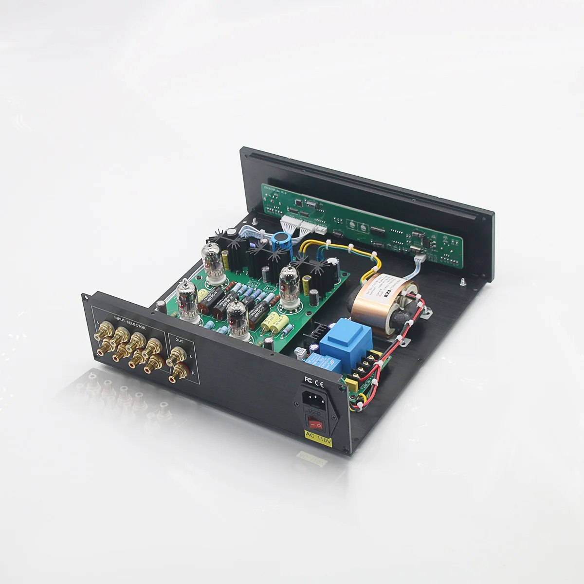 HiFi-Upgrade-Vorverstärker mit Fernbedienung und Lautstärkeregelung, 12AU7 / ECC82 Röhren-Stereo-Vorverstärker basierend auf CARY-SLP90 Vorverstärker-Schaltung – Detail 8