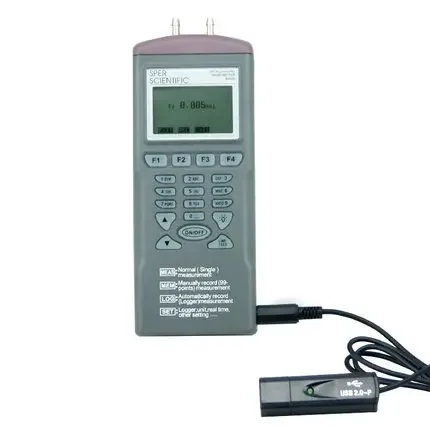 AZ9635 Digital Differential Pressure Datalogger Tester Meter Manometer with Software 11 Measuring Units