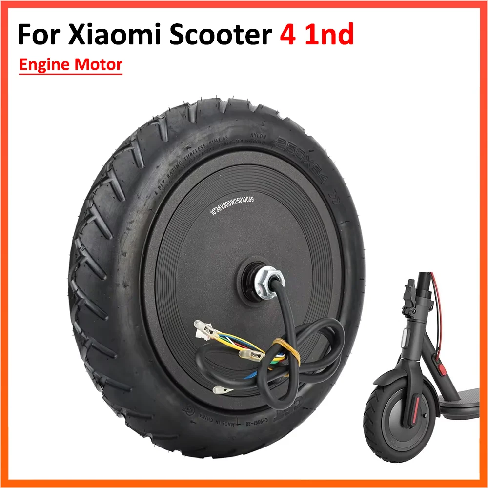 Motor Motor Für Xiaomi Elektrische Roller 4 1nd 36V 300W 250x54 Vakuum Tubeless Reifen Vorderrad 6Pin kabel Teile