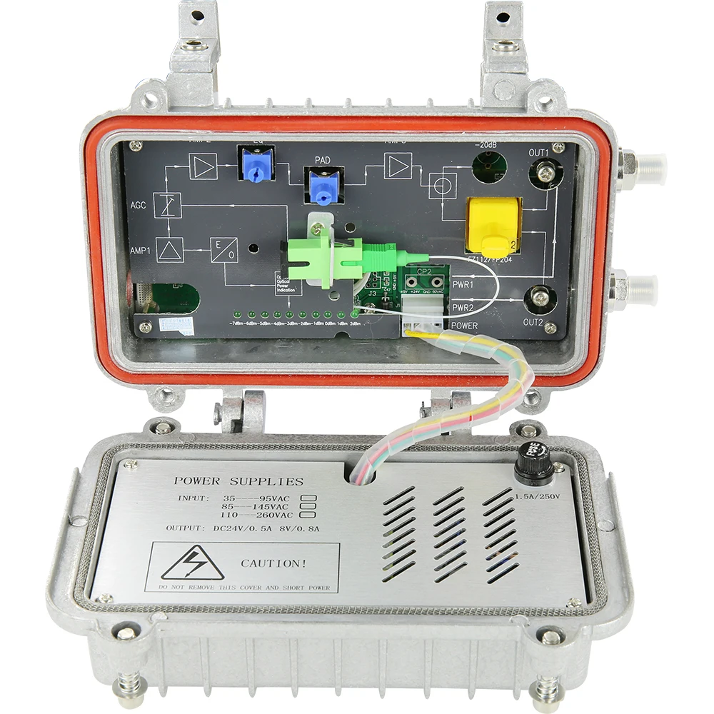 CATV Optical Receiver, 1310nm/1550nm 60v-220v Power, Fiber to RF RF