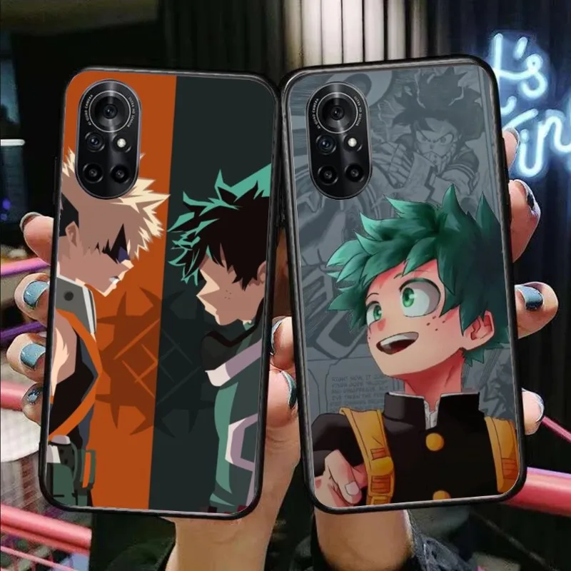 My Hero Academia Phone Case for Honor 70 50 20 7S X9 X8 X7 Magic 4 3 Pro Black Soft Cover Funda Shell