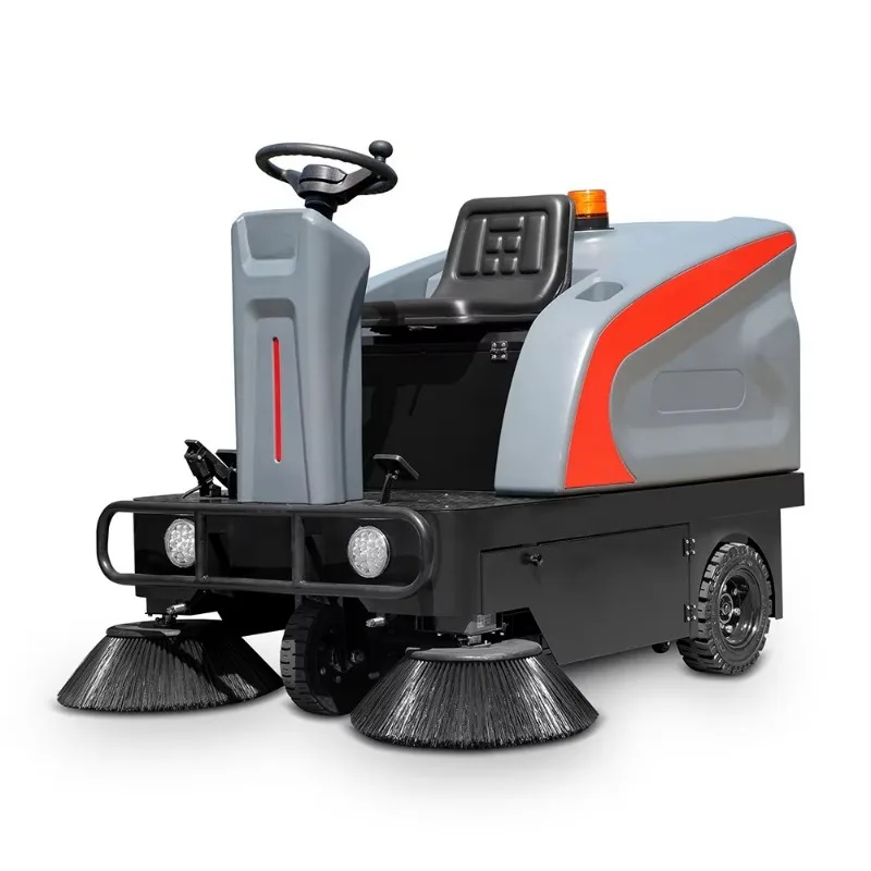 Commercial Ride on Floor Sweeper Machine Electric Industrial Road Sweeper Heavy Duty Warehouse Dust Sweeping Machine