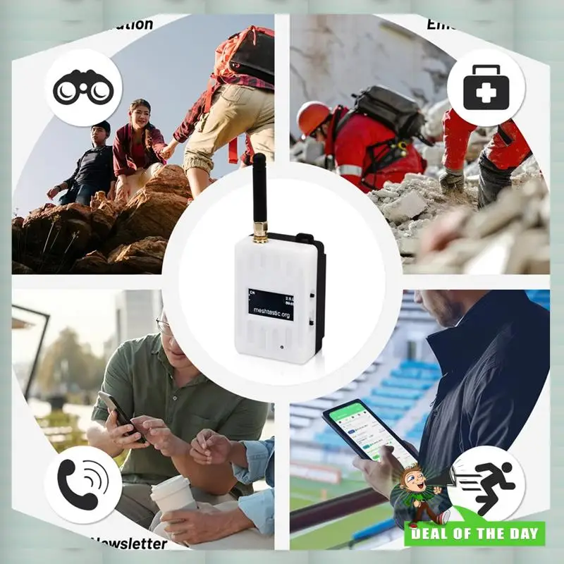 تسليم 24 ساعة LT1 Lora راديو المقتفي عقدة GPS موقف بلوتوث شبكة مكرر SX1262 NRF52840 2500Mah Meshtastic