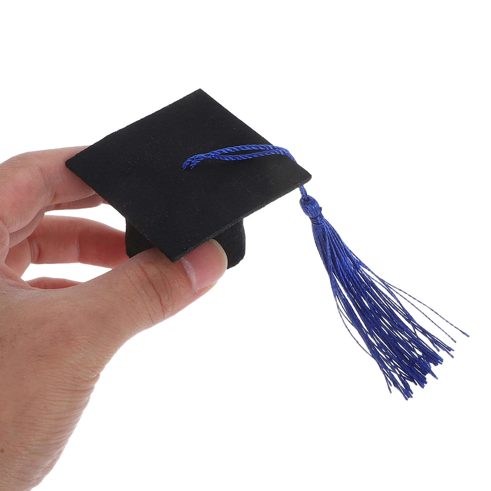 

6 Pcs Doctor Hat Decoration Bachelor Graduation Caps Has Headband Bottle with Party Mini Tassels Green Travel