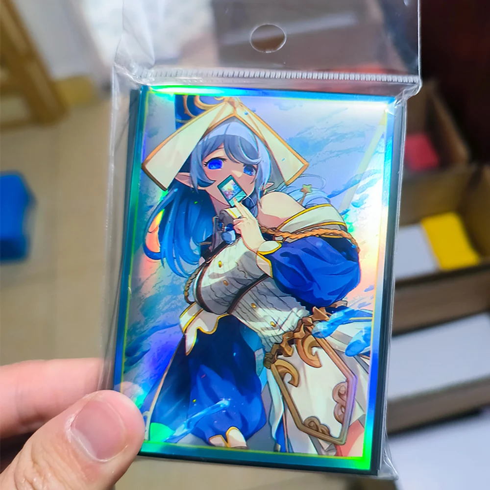 50PCS 63*90mm Water Enchantress Trading Card Sleeves Printing Anime Card Sleeves Perfect Fit YGO Card Protector for PTCG Cards