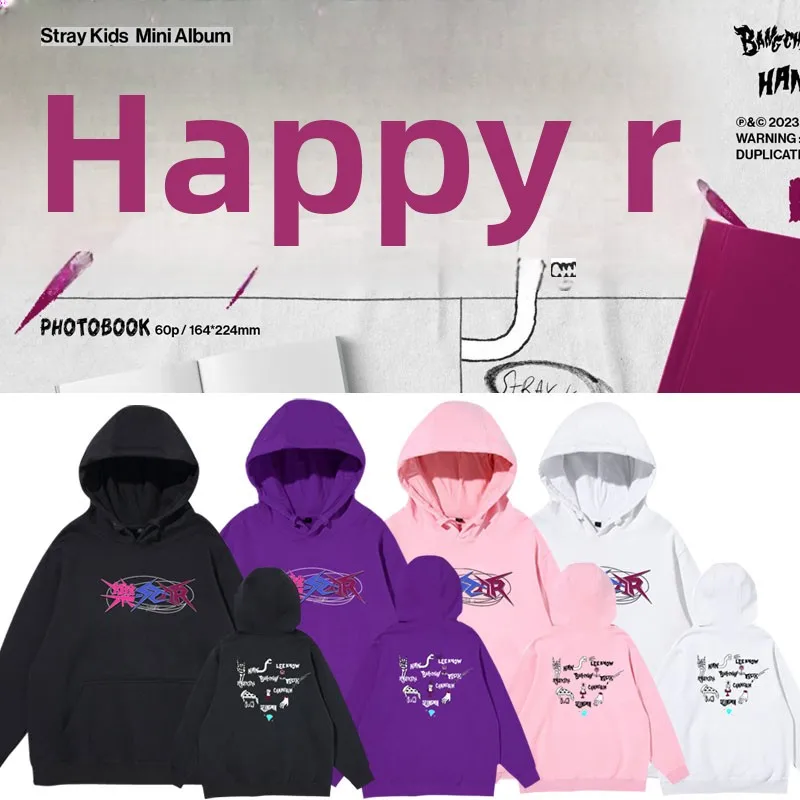 

Straykids Album Star Hoodie Loose Fit Overhead Fce Lined Spring Autumn Winter Women's Sweatirt Commute Sle Long Sve