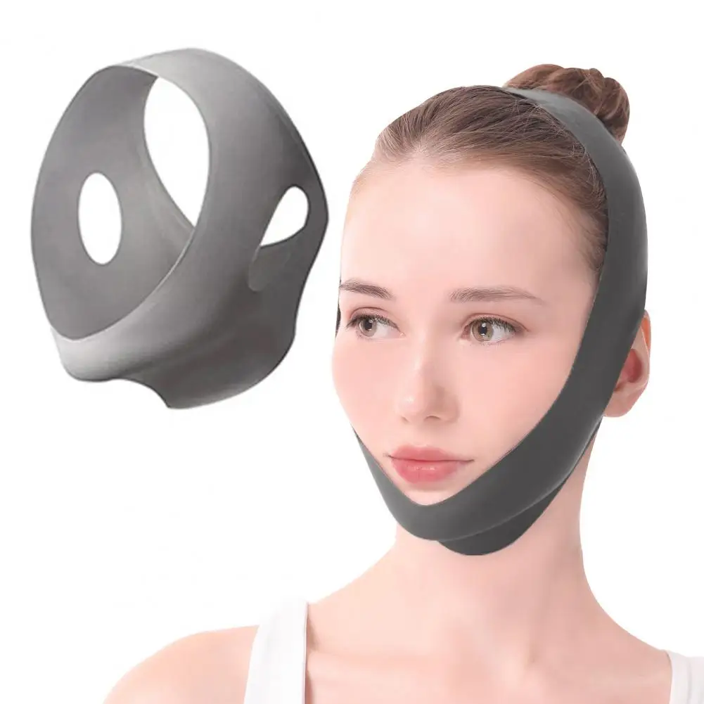 Breathable Facial Compression Mask for Post-Surgery Recovery Adjustable V Line Lifting Mask Breathable Double Chin Reducer