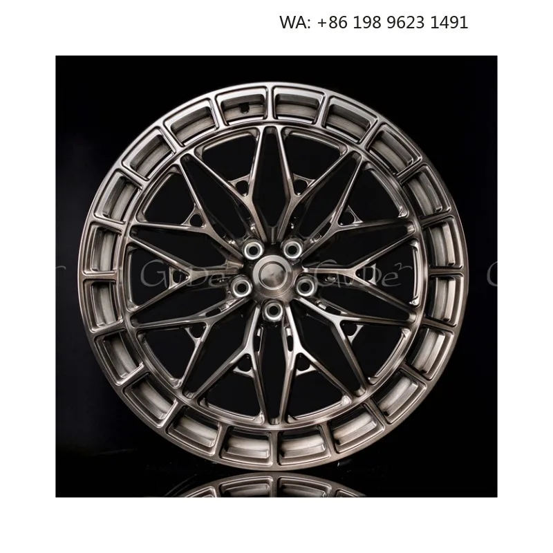 High end customized wheel hub Multiple Incforged alloy rims, 5x3 PCD gold polished finish singlepiecesporty hdeep concave