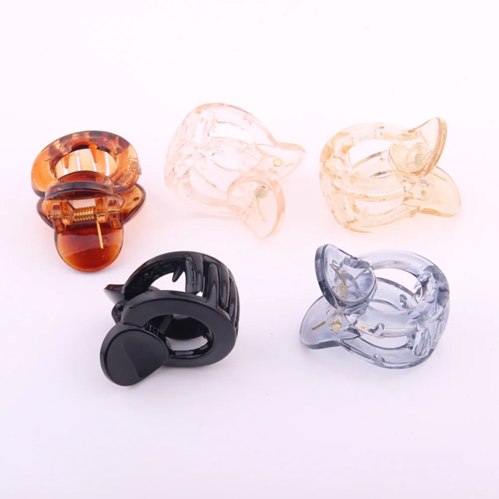 

5pcs MultiColored Claw Clips Lightweight Durable Women Hair Accessories Mini Clamps Styling Women Claw Clips Tools