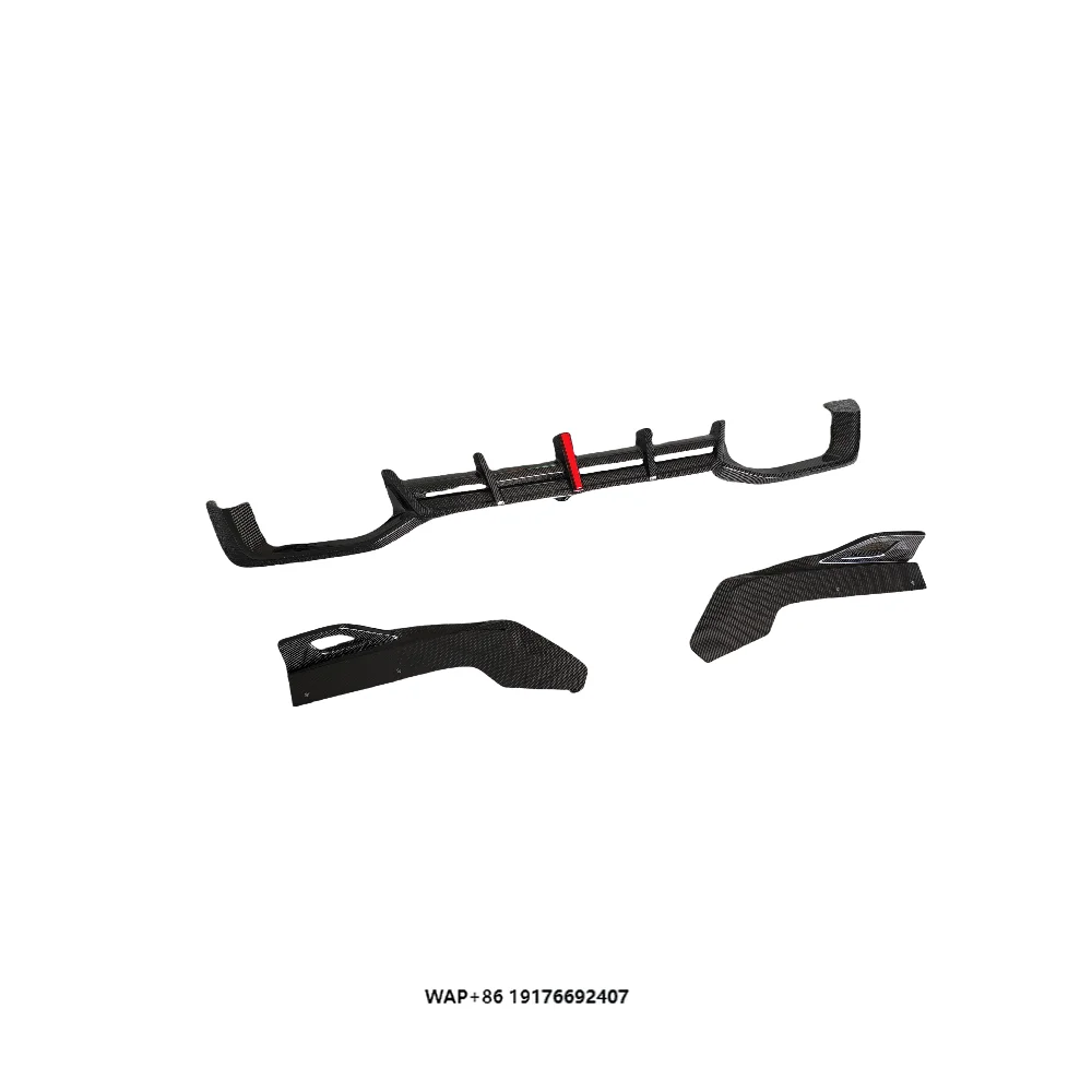 Suitable for 2023 X4M Retrofit Upgrade Carbon Fiber Rear Diffuser Small Ring Rear Lip Body Kit